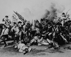 Battle of Camden: Death of De Kalb, by artist Alonzo Chappel